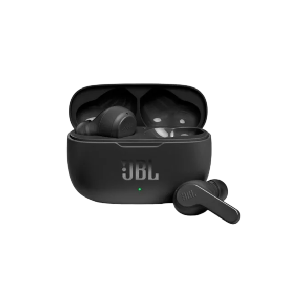 אוזניות אלחוטיות JBL Wave 200 | שחור ולבן - שחור Black