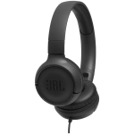 אוזניות קשת חוטיות JBL TUNE T500 במגוון צבעים - שחור Black