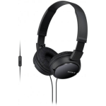אוזניות חוטיות עם דיבורית - SONY MDR-ZX110 שחור