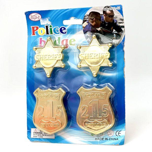 תגי משטרה לתחפושת | 4 יחידות