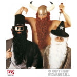 זקן מתולתל בצבע שחור