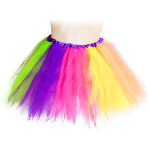 חצאית טוטו חלקה | צבעוני | 40 ס"מ