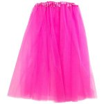 חצאית מלמלה פוקסיה | חצאית טוטו | 70 ס"מ