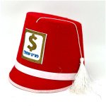 כובע אדום קשיח | דגם פורים שמח