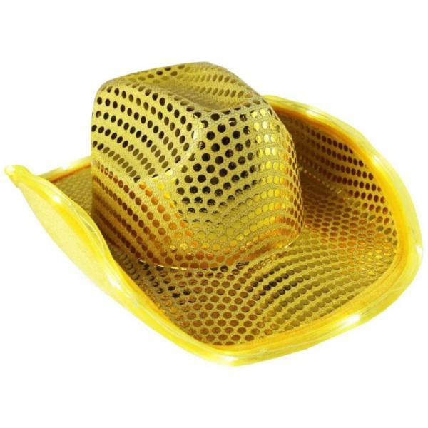 כובע קאובוי מנצנץ | צהוב