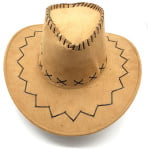 כובע קאובוי שמנת ואיכותי