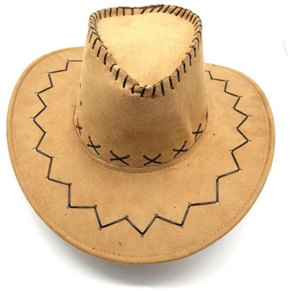 כובע קאובוי שמנת ואיכותי