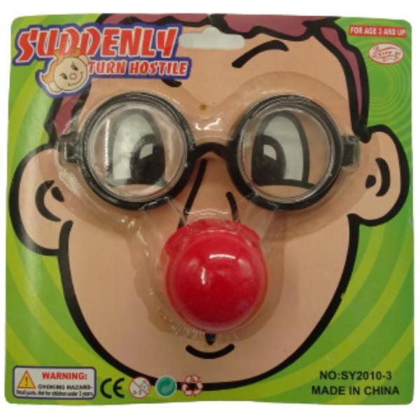 משקפיים+אף ליצן לפורים