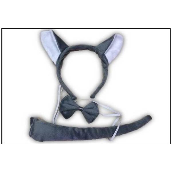 סט אביזרים לתחפושת זאב אפור