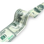 עניבה איכותית | דגם דולרים | ירוק