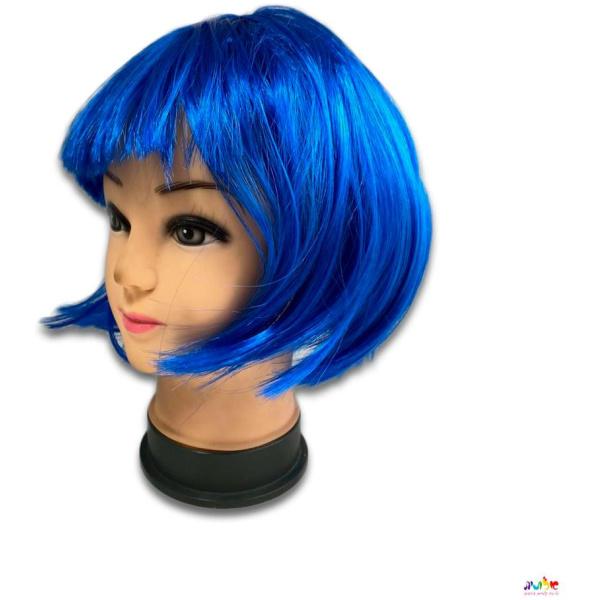 פאה קצוצה כחולה