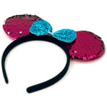 קשת מיני מאוס | פייטים | כחול-ורוד