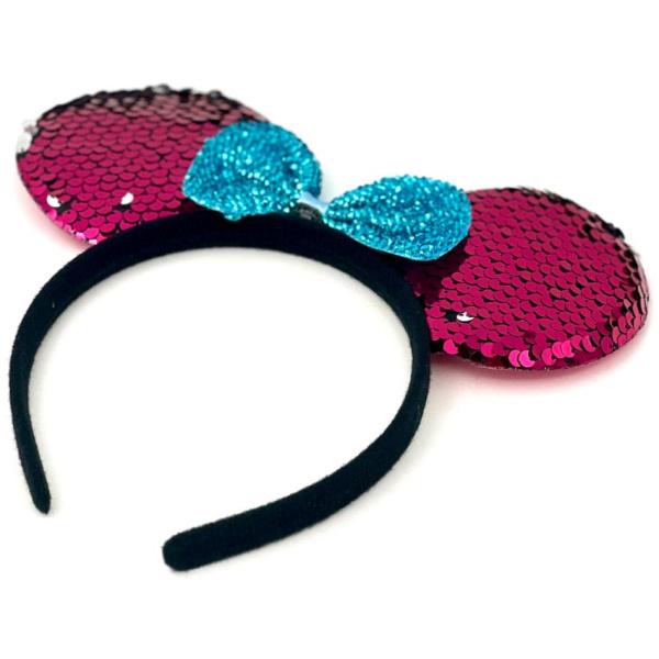 קשת מיני מאוס | פייטים | כחול-ורוד