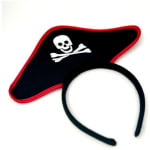 קשת עם כובע פיראטים | אדום שחור