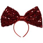 קשת פפיון מטאלי גדול | אדום | 19X20 ס"מ