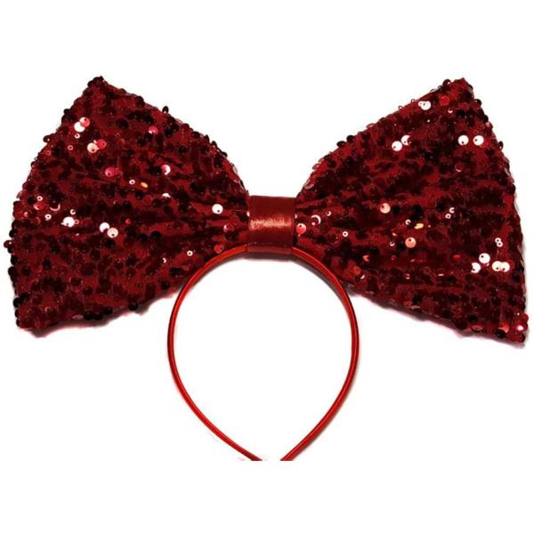 קשת פפיון מטאלי גדול | אדום | 19X20 ס"מ