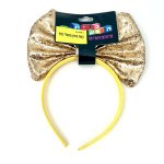 קשת פפיון מטאלי גדול | זהב | 19X20 ס"מ