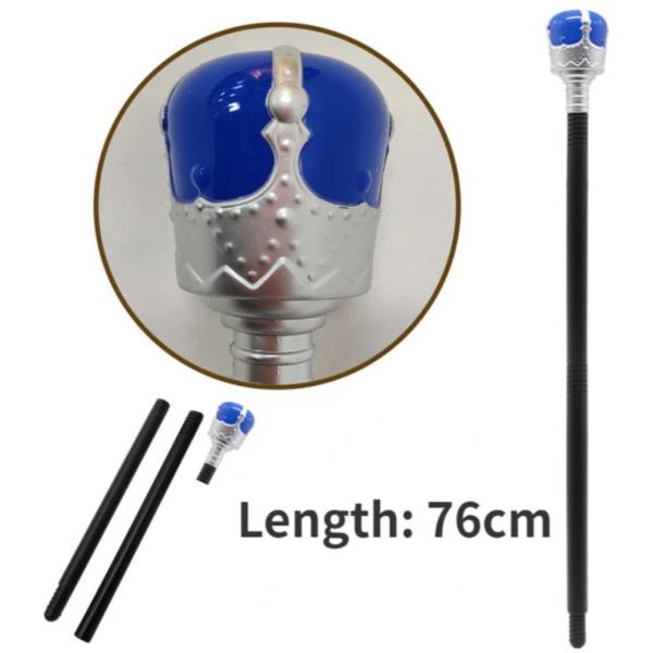 שרביט מלך פלסטיק | כחול