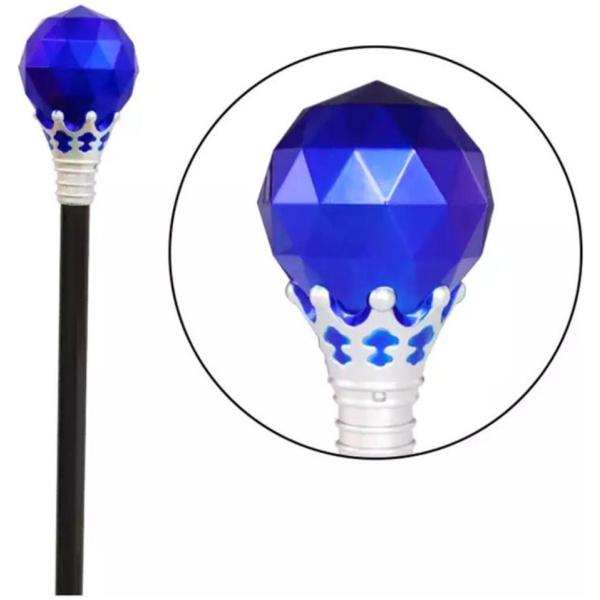 שרביט מלכה פלסטיק עגול | כחול