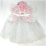 תלבושת פרפר פיה לילדות | לבן