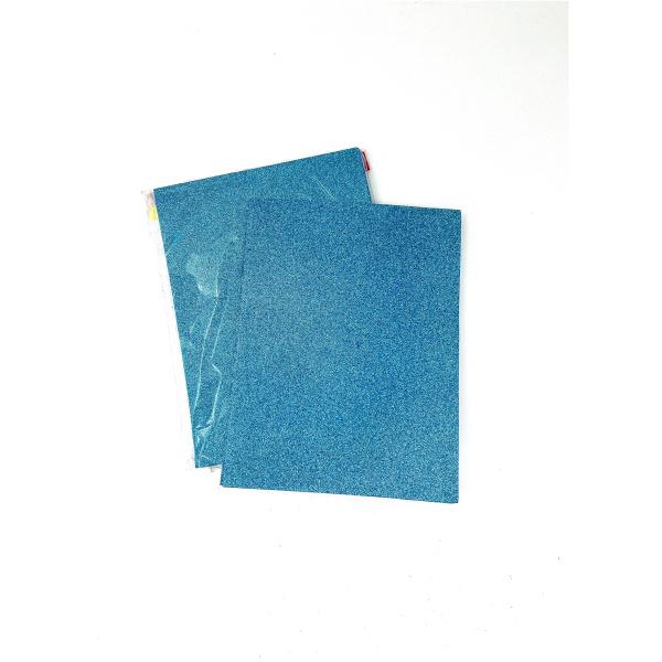 דף סול נצנצים כחול