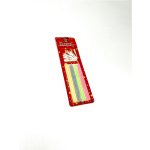 נרות דקים במגוון צבעים | 12 יחידות