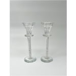 פמוטים לשבת מעוצבים מזכוכית | 2 יחידות