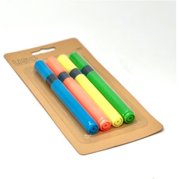 מארז 4 טושים זוהרים | מרקרים