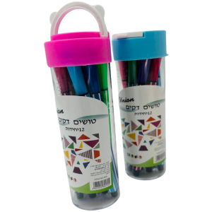 מארז קטן 12 טושים דקים