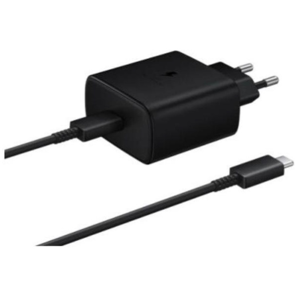 מטען מקורי 45W Samsung - כולל כבל USB Type C ל USB Type C - שחור