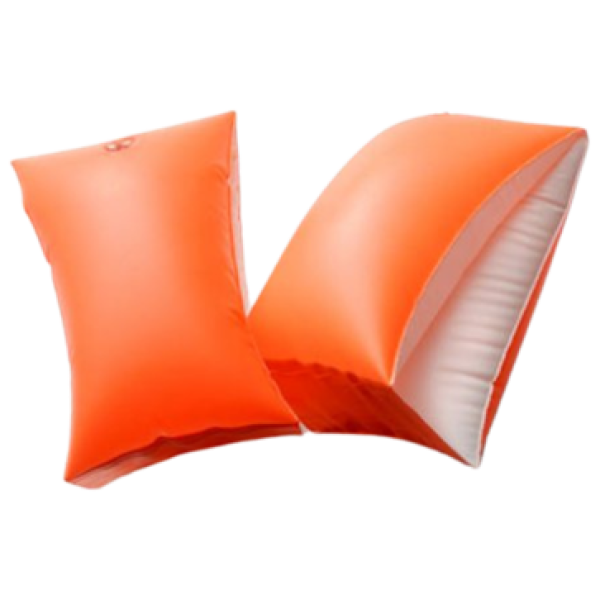 מצופים בצבע כתום זוהר עם כיתוב כחול 30x15