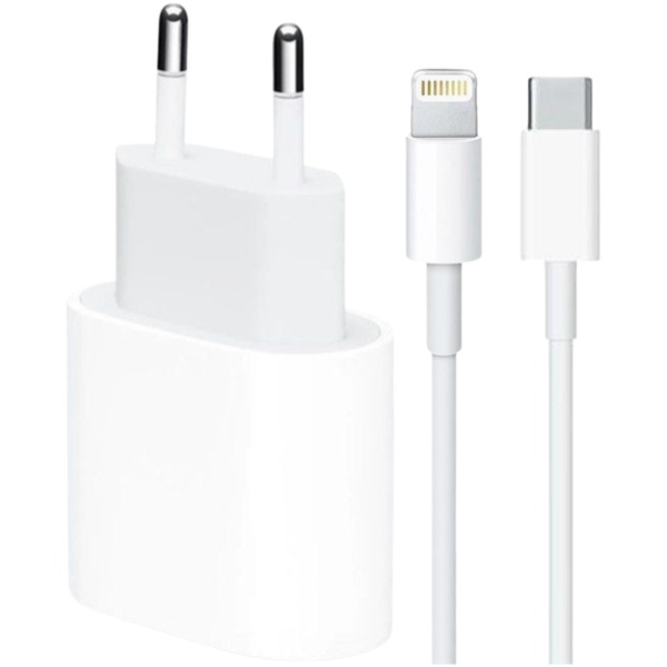 מטען בית מהיר לאייפון עם כבל type-c - lighting | מקורי אפל