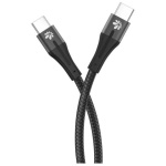 כבל USB-C ל-USB-C | שחור | 3 מטר | 60W | שזור