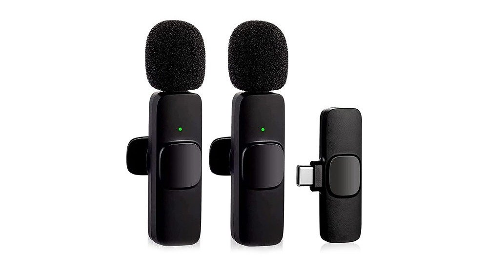 435cc82a-8a2a-11ee-9845-0ab5f7ab4183_k9.jpg מיקרופון דש אלחוטי כפול עם חיבור טייפ ס + מתאם לאייפון (לייטנינג) – תמונה 1