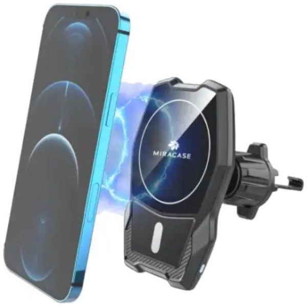 תושבת ומטען אלחוטי מגסייף 15W לרכב - MIRACASE MQiWM705