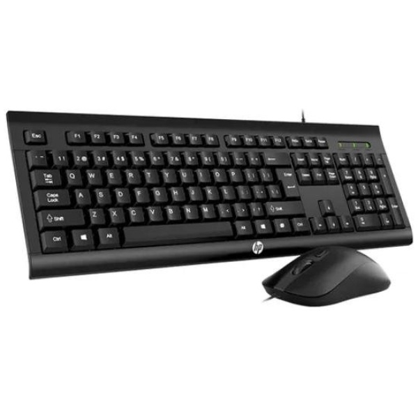 סט מקלדת ועכבר חוטי HP KM100.