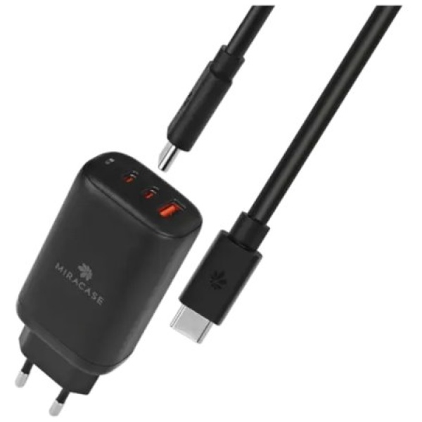 מטען קיר מהיר בצבע שחור  PD2 65W