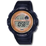 שעון יד דיגיטלי עם רצועת שרף שחורה Casio LWS-1200H-1AVDF