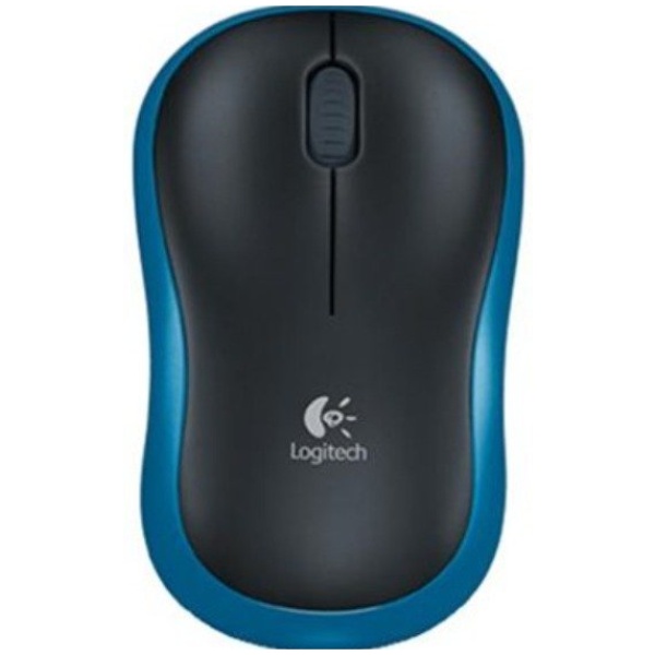 עכבר אלחוטי עם מבנה קומפקטי - Logitech M185 שחורכחול