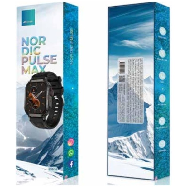 שעון חכם | NORDIC PULSE MAX 49MM | שחור