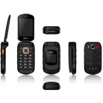 טלפון סלולרי למבוגרים חכם משולב מסך מגע | UR7 | שחור