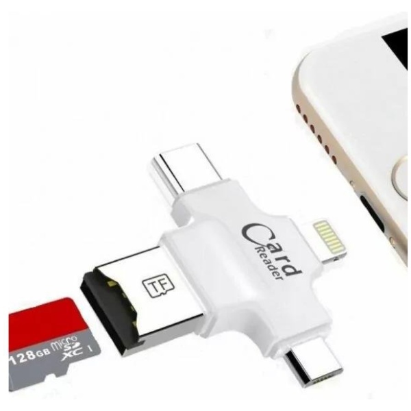 קורא כרטיסי זיכרון TF/SD לאייפון, אנדרויד ומחשב