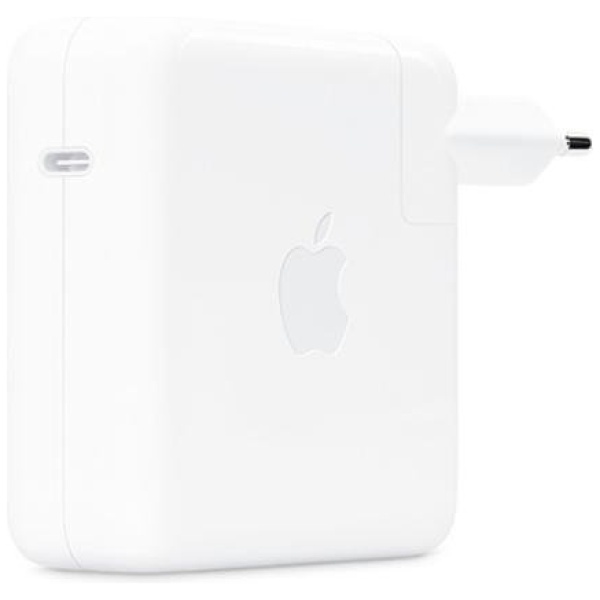 מטען USB-C 96W של Apple דגם MX0J2ZM/A בצבע לבן