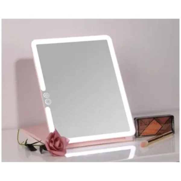 מראה עם תאורת לד מבית Miracase בצבע ורוד