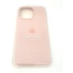מגן סיליקון לאייפון 14 פרו מקס עם לוגו - ורוד