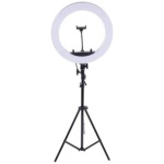רינג לייט 54 ס"מ LED כולל חצובה מתכווננת 1.9 מטר לצילום מקצועי