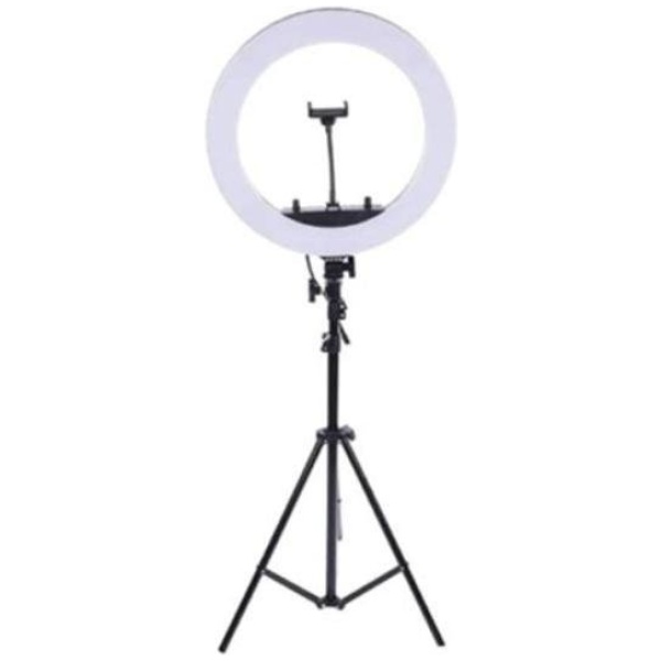 רינג לייט 54 ס"מ LED כולל חצובה מתכווננת 1.9 מטר לצילום מקצועי