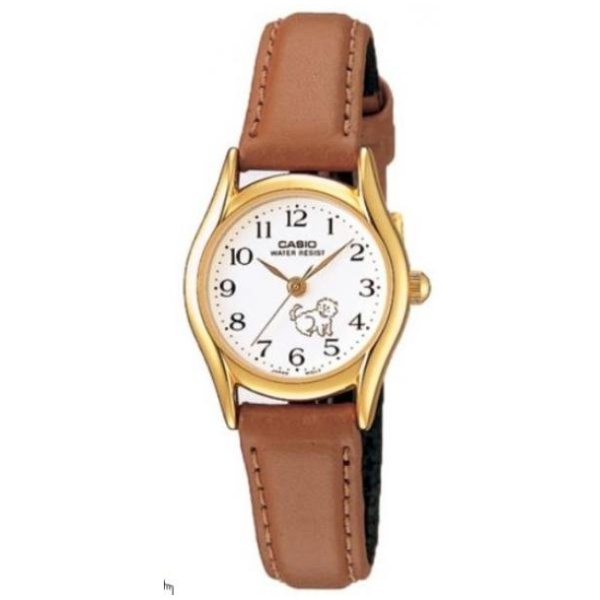 שעון יד אנלוגי עם רצועת עור | Casio LTP-1094Q-7B7RDF | לבן