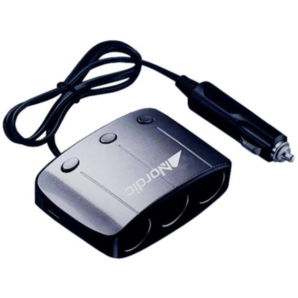 מפצל מצת לרכב ל 3 מצתים - Nordic