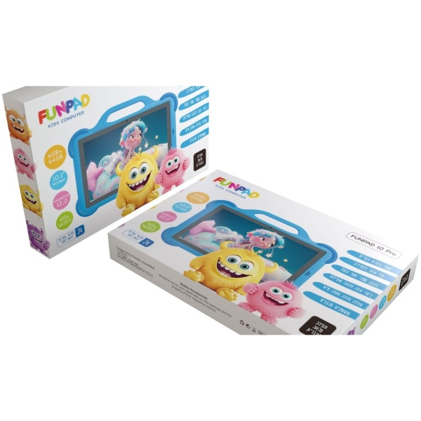 טאבלט לילדים FunPad 8 Max 64GB Cellular/WiFi כחול